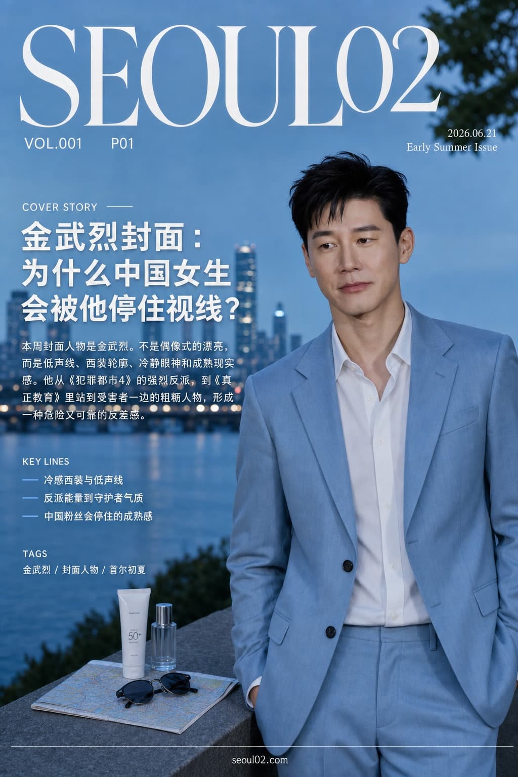 首尔02 韩国初夏特辑 P01 金武烈封面：为什么中国女生会被他停住视线？