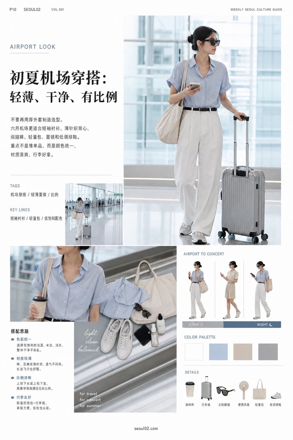 首尔02 韩国初夏特辑 P10 初夏机场穿搭：轻薄、干净、有比例