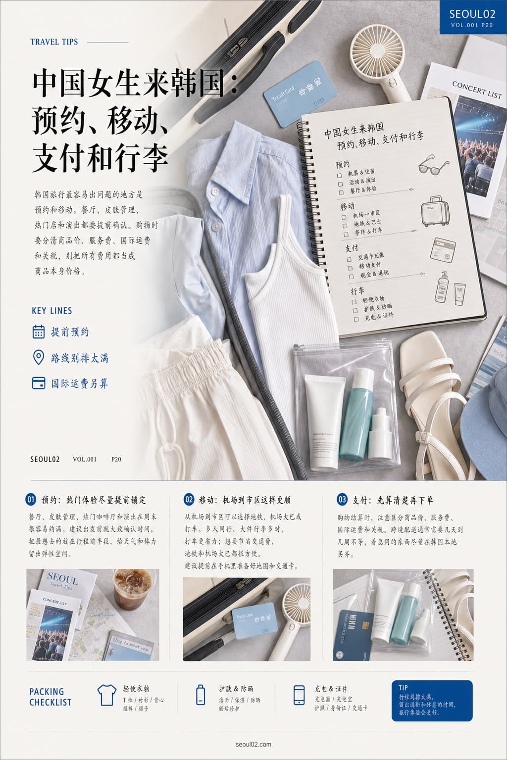 首尔02 韩国初夏特辑 P20 中国女生来韩国：预约、移动、支付和行李