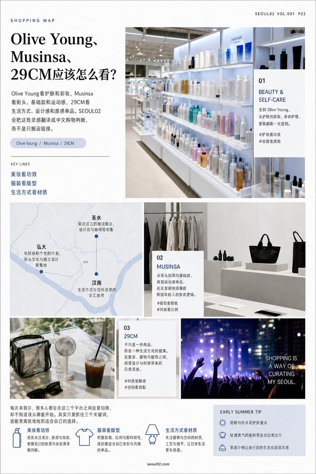 首尔02 韩国初夏特辑 P22 Olive Young、Musinsa、29CM应该怎么看？