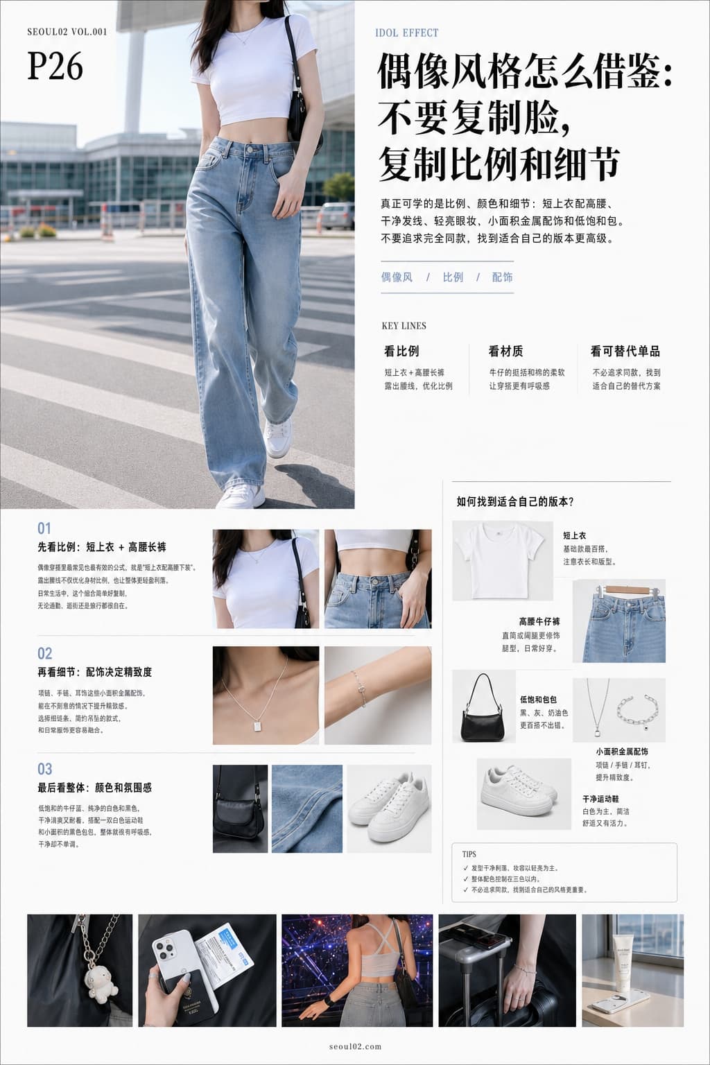 首尔02 韩国初夏特辑 P26 偶像风格怎么借鉴：不要复制脸，复制比例和细节